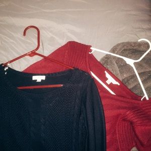 2 CHARMING CHARLIE Sweater Dresses